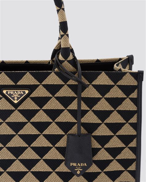 prada symbole jacquard fabric micro bag ราคา|PRADA Symbole jacquard fabric micro bag / Prada triangle .